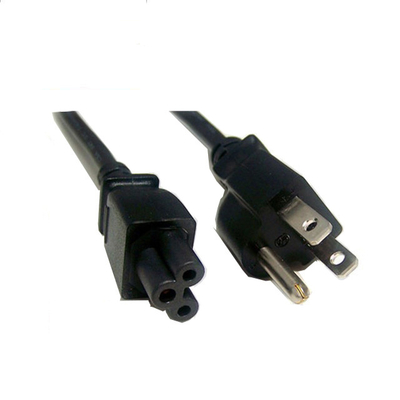 PCのモニター用プリンターのために承認される黒い6フィートの電気器具の電源コードのアメリカ人